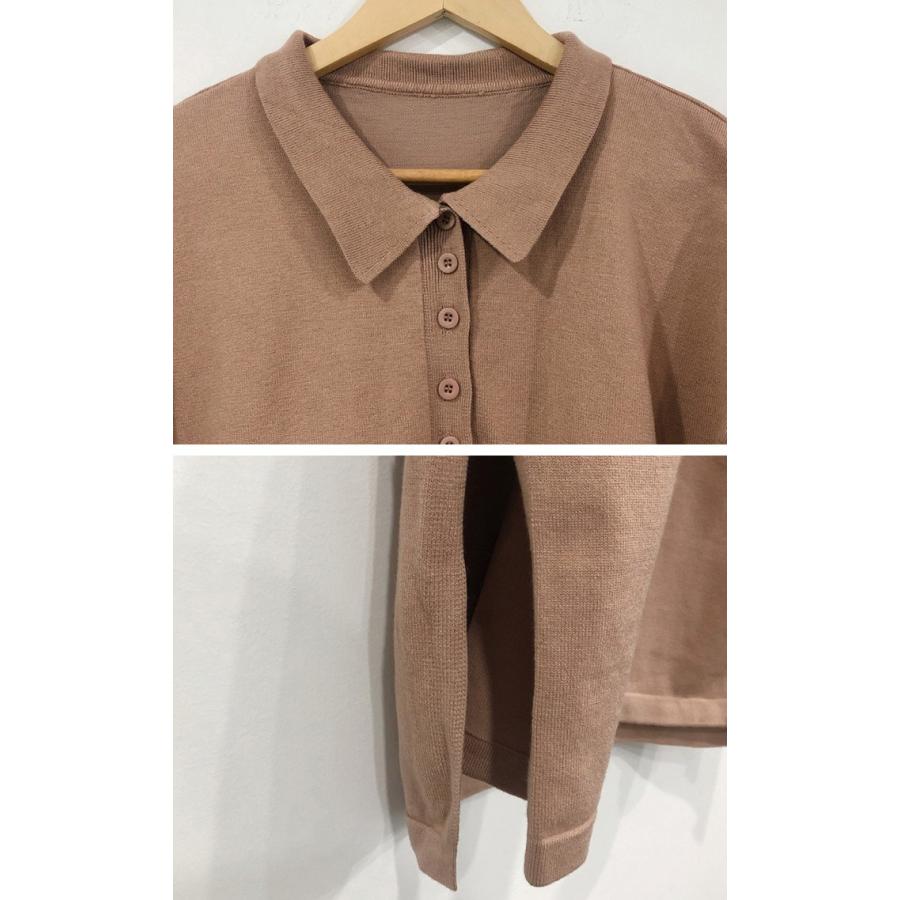 ワンピース レディース レディース 上品 マキシ 長袖 スリットポロシャツワンピース Brd 19op 044 3rd Spring 通販 Yahoo ショッピング
