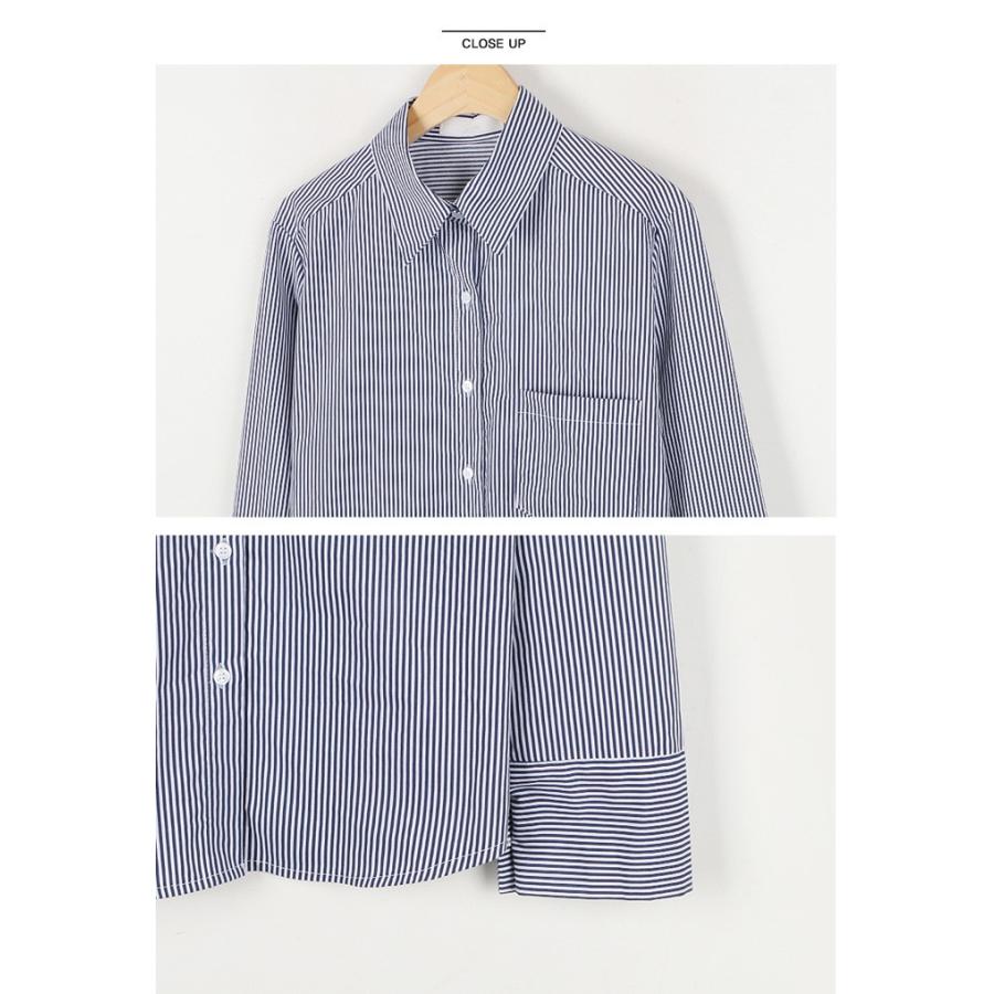 韓国 ファッション ブラウス レディース オフィス 長袖 パステルストライプ3 Mh 18b 013 3rd Spring 通販 Yahoo ショッピング
