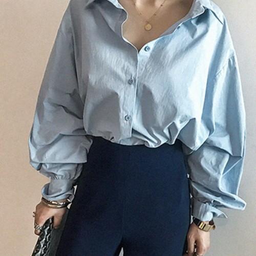 韓国 ファッション シャツ レディース オフィス ブラウス 長袖 バルーンスリーブブラウス Ng 17b 078 Z 3rd Spring 通販 Yahoo ショッピング