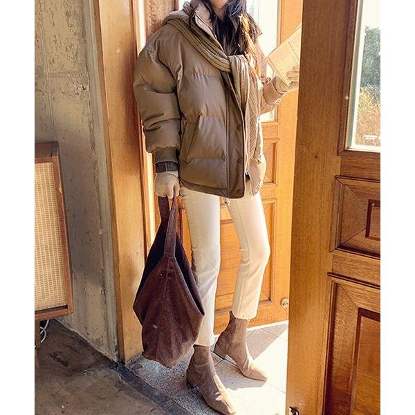 韓国 ファッション ダウンジャケット レディース ニットマフラー付 ウェルロン Ng 19j 150 3rd Spring 通販 Yahoo ショッピング