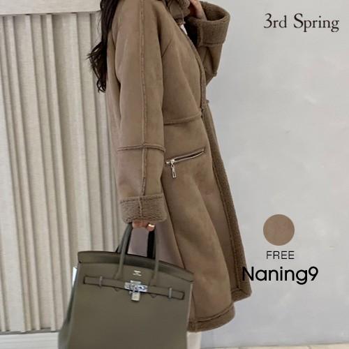 韓国 ファッション レディース ムートンコート ロング ムスタン Ng 19j 152 3rd Spring 通販 Yahoo ショッピング