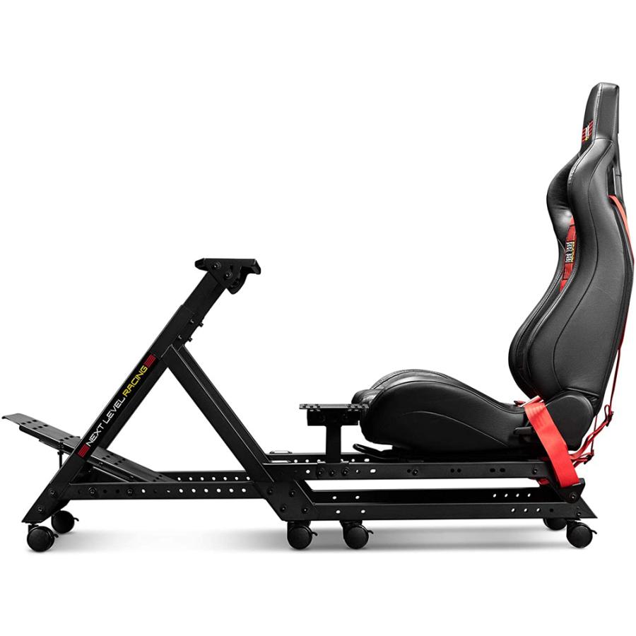 Next Level Racing GTTRACK Cockpits レーシングシート ホイールキャスター付き ギアシフト調節可能 1年保証 輸入品 送料無料|nowshop|03