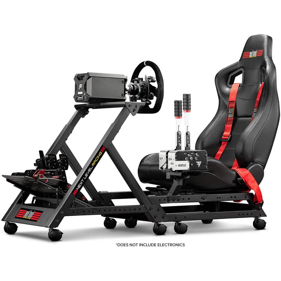 Next Level Racing GTTRACK Cockpits レーシングシート ホイールキャスター付き ギアシフト調節可能 1年保証 輸入品 送料無料|nowshop|05