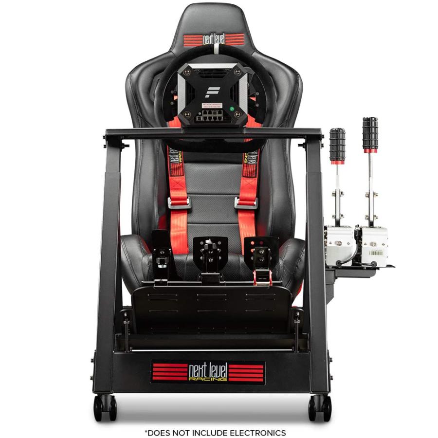 Next Level Racing GTTRACK Cockpits レーシングシート ホイールキャスター付き ギアシフト調節可能 1年保証 輸入品 送料無料|nowshop|08