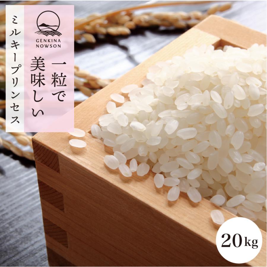 公式 秋田県産ミルキープリンセス kg 精米後18kg 送料無料 選べる精米 玄米 胚芽米 白米 無洗米 令和2年産 真空パック お米 セール 登場から人気沸騰
