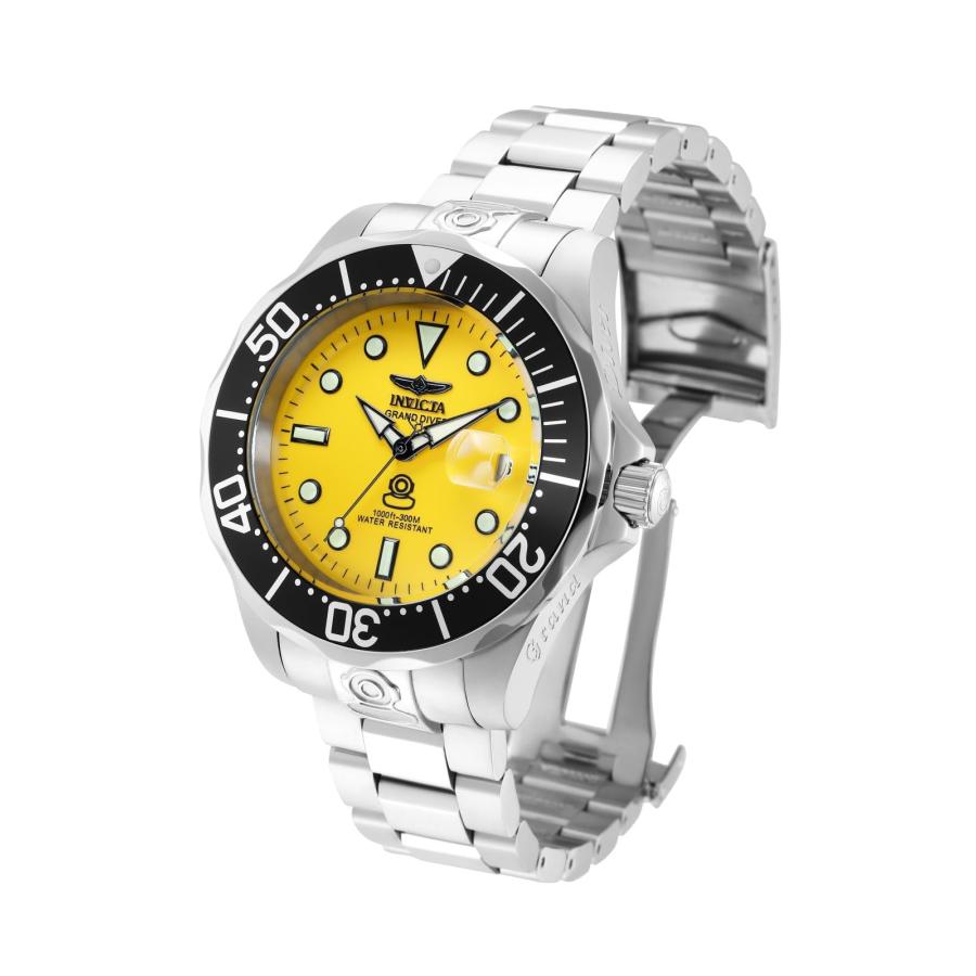 【並行輸入品】Invicta 3048 メンズ自動グランドダイバー　イエローダイヤルステンレススティールウォッチ Invicta Men's 3の画像
