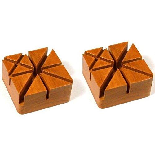 【並行輸入品】 FindingKing 2 Wood Watch Band Holder Block Pin Link Remover Toolの画像