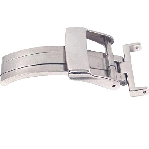 【並行輸入品】 FindingKing Watch Band Deployment Buckle White Stainless Steel 1の画像