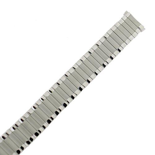 【並行輸入品】tsmet369 Watchバンド拡張メタルストレッチシルバー色Curved Endsフィット17 mm 19 mmに Speidの画像