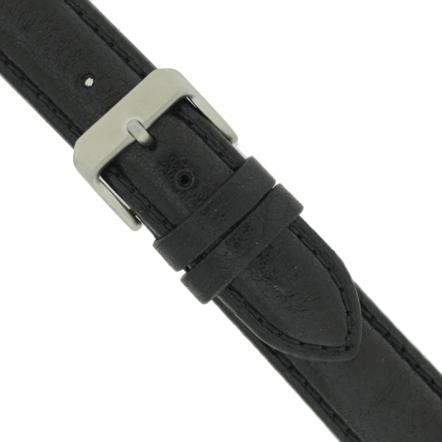 【並行輸入品】Techスイスlea309   20ss腕時計バンド本革パッド入りソフトレザーブラック Techswiss 20mm Watchの画像