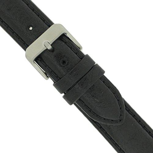 【並行輸入品】Techスイスlea309   20ss腕時計バンド本革パッド入りソフトレザーブラック Techswiss 20mm Watchの画像
