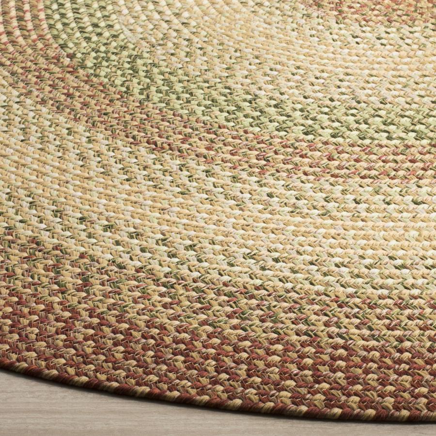 【並行輸入品】 SAFAVIEH Washable Rug Outdoor Braided Collection 4' x 6' Oval，_3
