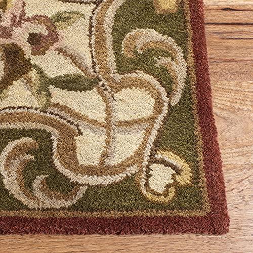 【並行輸入品】 SAFAVIEH Classic Collection Runner Rug 2'3" x 8'， Rust & Green_6