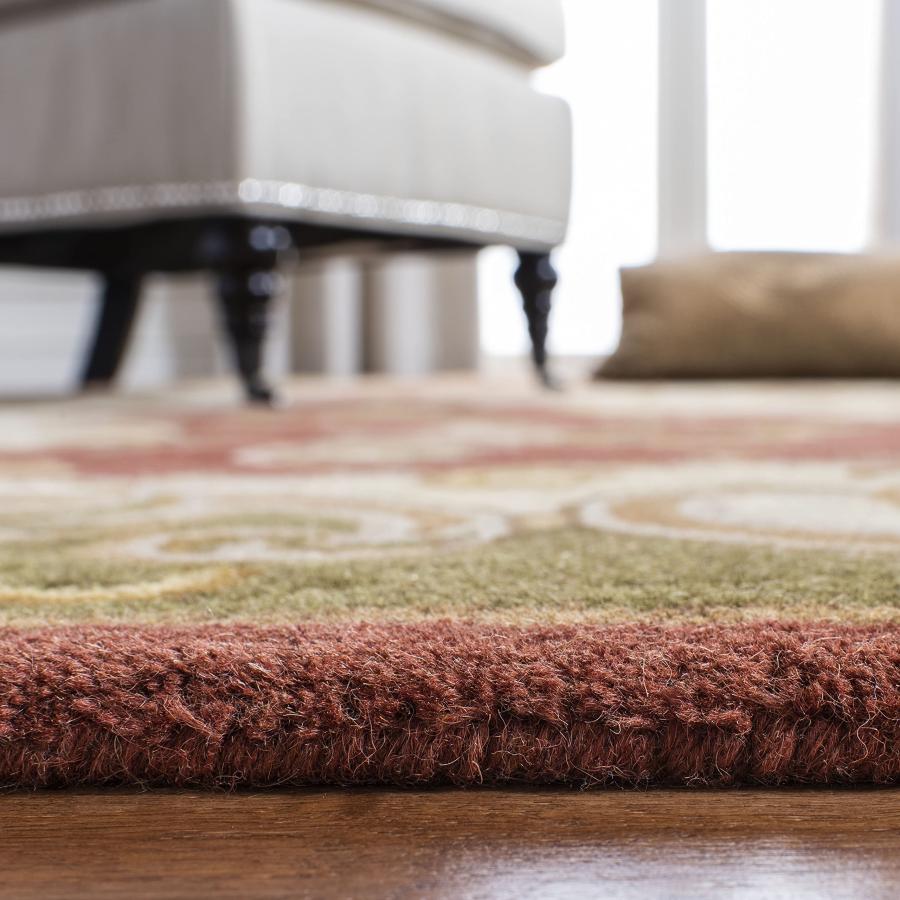 【並行輸入品】 SAFAVIEH Classic Collection Runner Rug 2'3" x 8'， Rust & Green_8