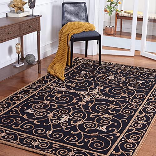 【並行輸入品】 SAFAVIEH Chelsea Collection Accent Rug 2'9" x 4'9"， Black， Han_1