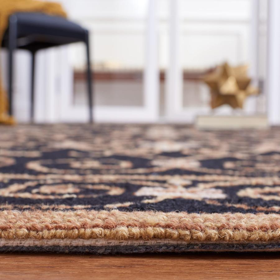 【並行輸入品】 SAFAVIEH Chelsea Collection Accent Rug 2'9" x 4'9"， Black， Han_6