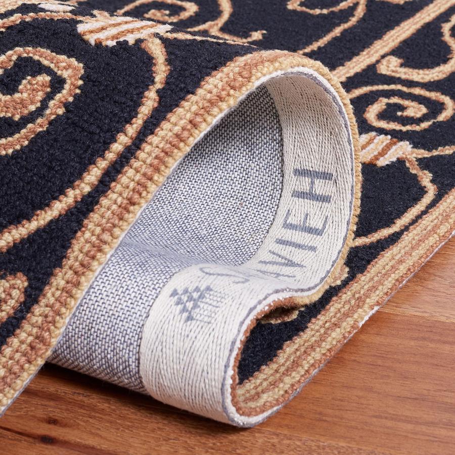 【並行輸入品】 SAFAVIEH Chelsea Collection Accent Rug 2'9" x 4'9"， Black， Han_9