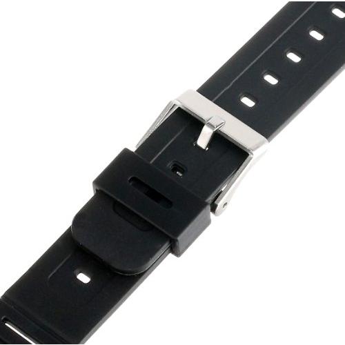 【並行輸入品】Timex(タイメックス) メンズ Q7B727 樹脂 パフォーマンス スポーツ 18mm ブラック 交換用時計バンド Timex_7