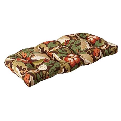 【並行輸入品】Pillow Perfect 屋外/屋内 コヴェントリー カフェ タフテッドラブシートクッション 44インチ x 19インチ ブラ_1
