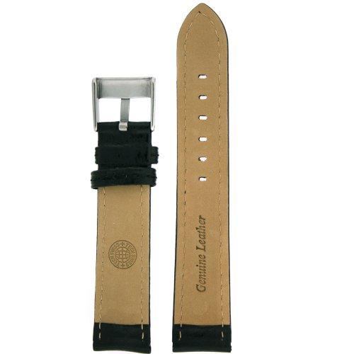 【並行輸入品】Extra Thick Padded時計バンド本革ブラック26ミリメートルTechスイス Tech Swiss Extra Thi_4
