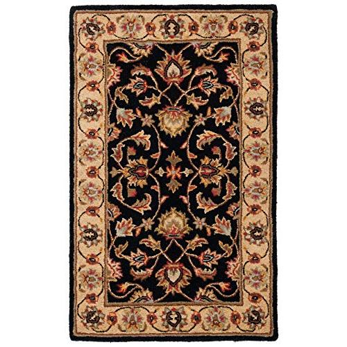 【並行輸入品】 SAFAVIEH Heritage Collection Accent Rug 3' x 5'， Black & Beige_3