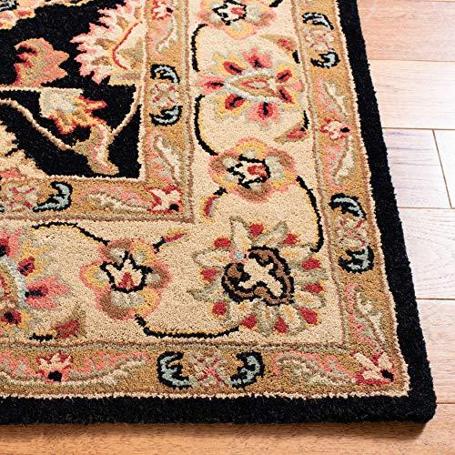 【並行輸入品】 SAFAVIEH Heritage Collection Accent Rug 3' x 5'， Black & Beige_6