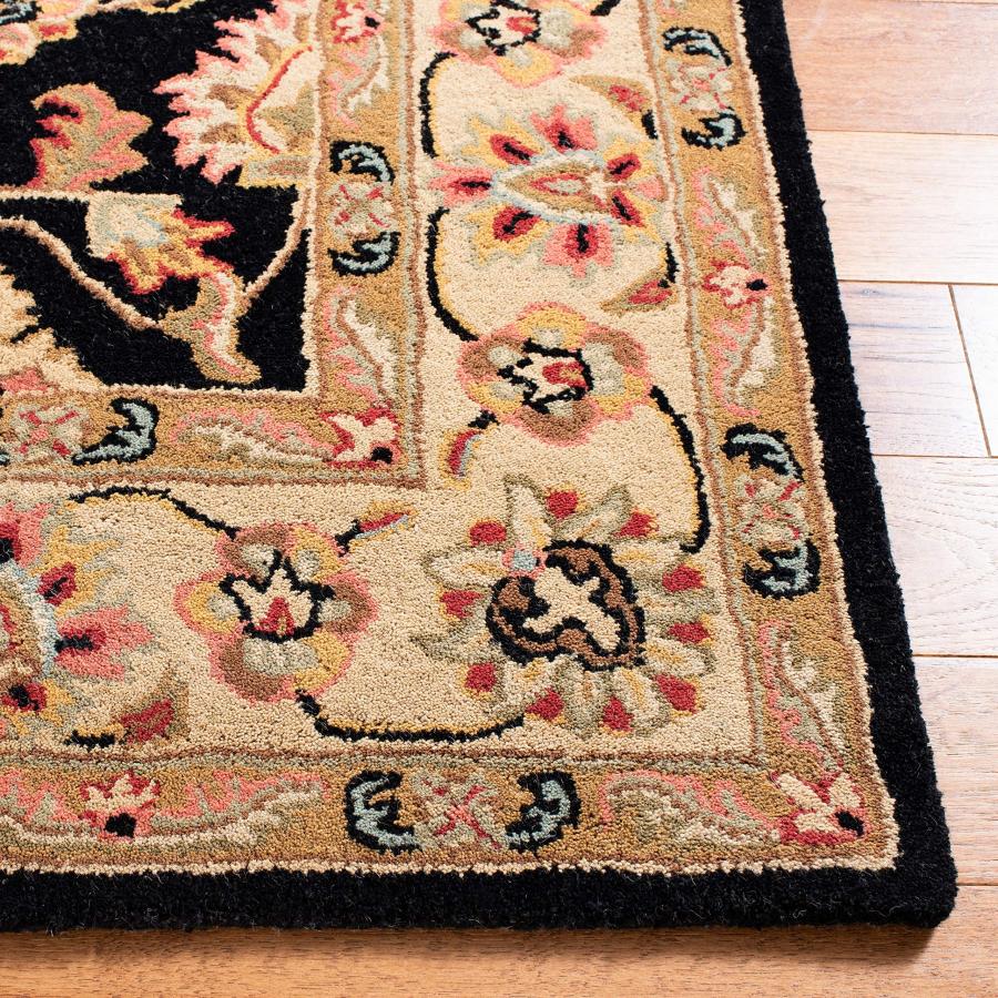 【並行輸入品】 SAFAVIEH Heritage Collection Accent Rug 3' x 5'， Black & Beige_8