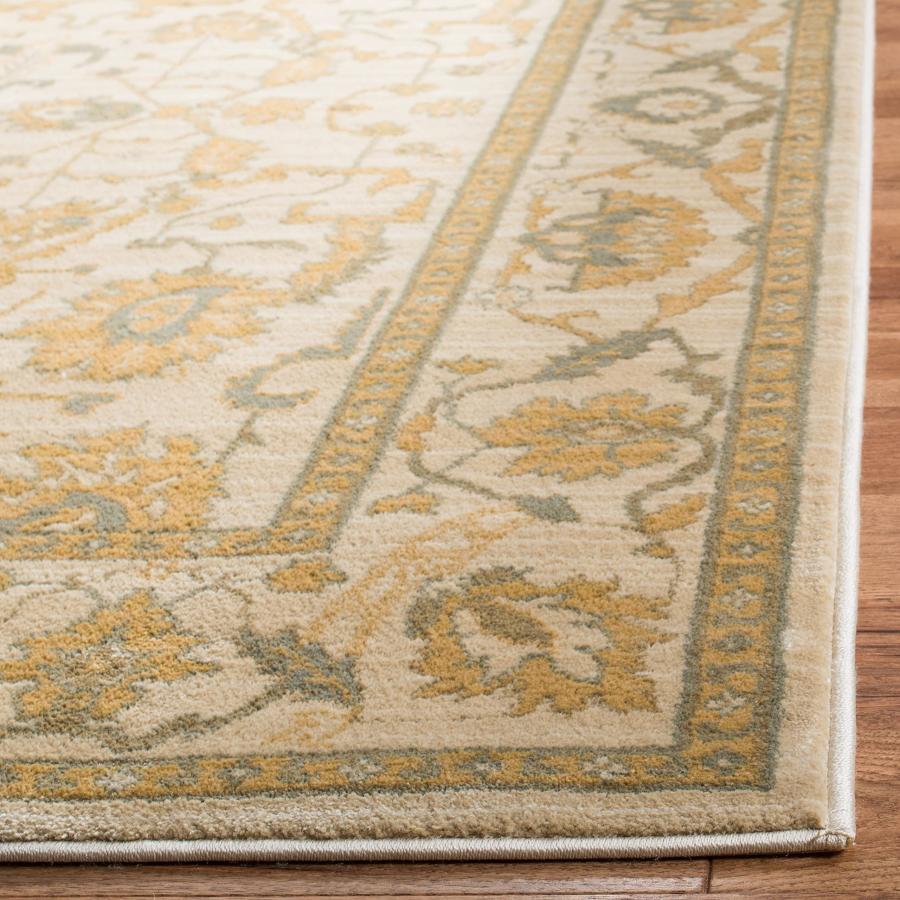 【並行輸入品】 SAFAVIEH Heirloom Collection Area Rug 5'3" x 7'6"， Blue & Crem_6