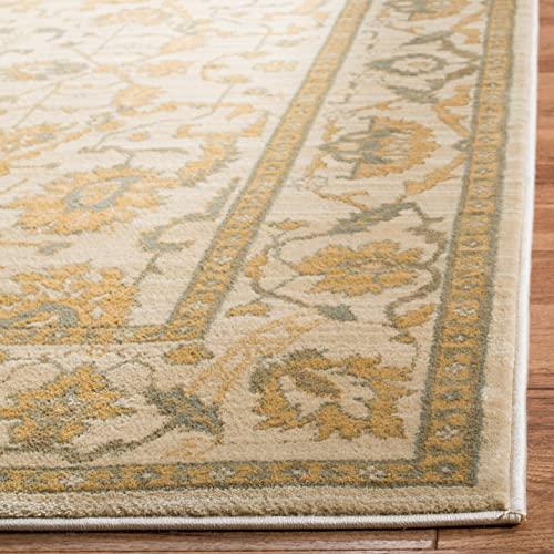 【並行輸入品】 SAFAVIEH Heirloom Collection Area Rug 5'3" x 7'6"， Blue & Crem_7