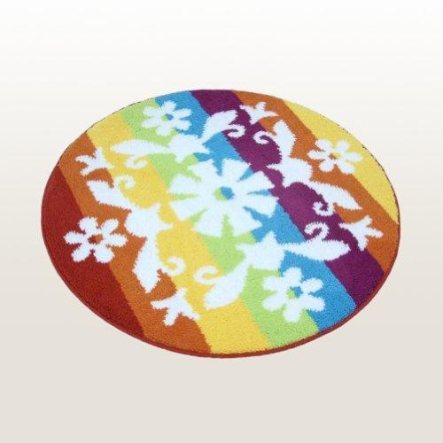 【並行輸入品】 Naomi [Romantic Snowy World] Round Home Rugs (35.4 by 35.4 inc_1