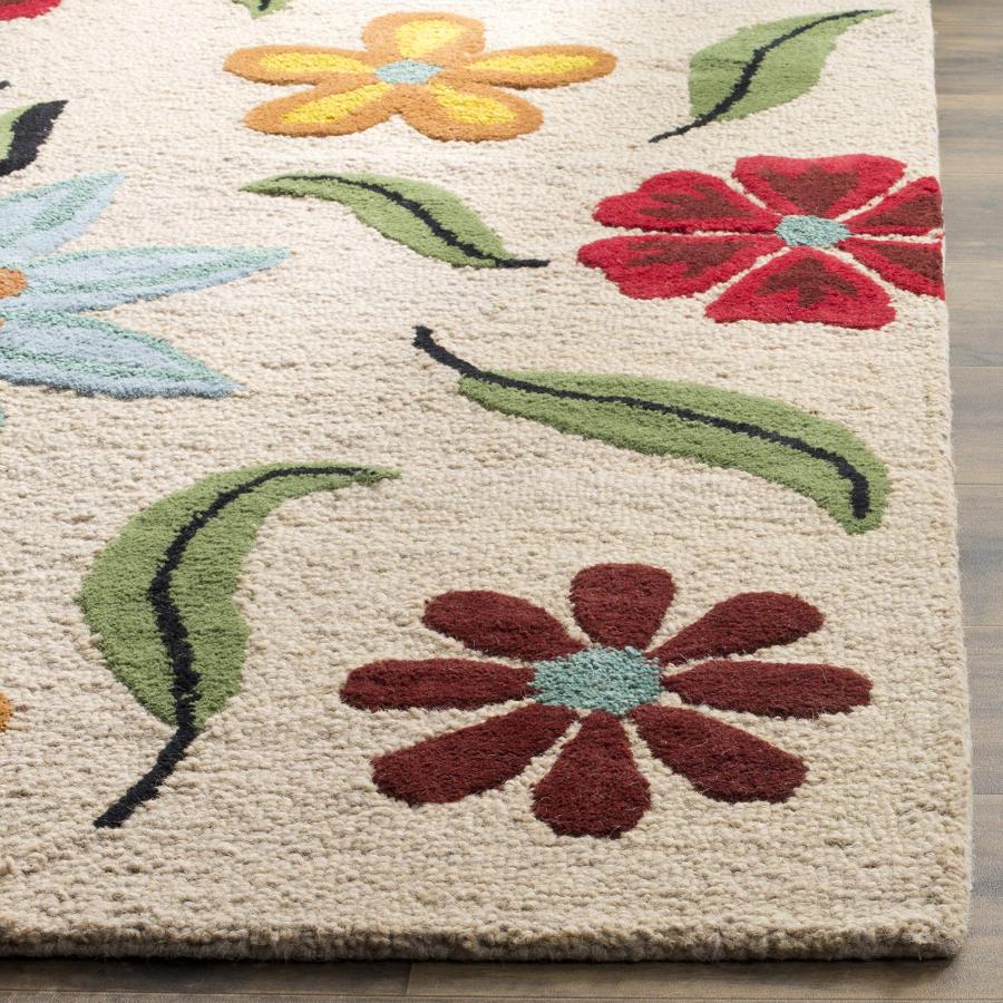 【並行輸入品】Safavieh Blossom Collection BLM678A Handmade Beige and Multi Prem_6