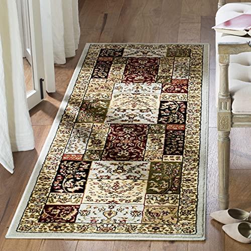 【並行輸入品】 SAFAVIEH Lyndhurst Collection Runner Rug 2'3" x 11'， Grey & Mu_1