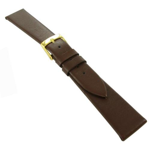 【並行輸入品】16 mm MorellatoブラウンGenuine CalfskinレザーフラットWatch Band Regular Moreの画像