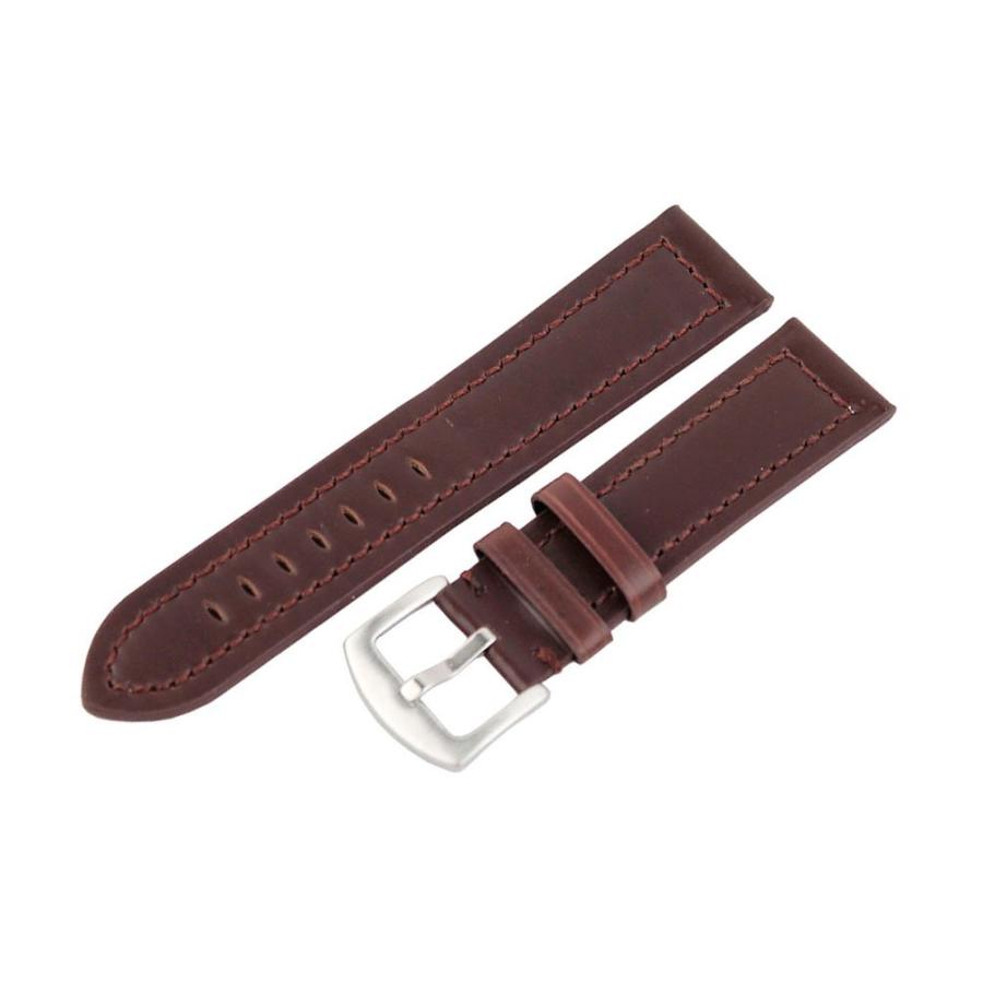 【並行輸入品】RECHERE 30 mm Smooth Matt Leather時計バンドストラップカラーブラウン RECHERE 30mm Sの画像