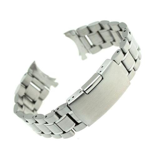 【並行輸入品】RECHERE 18 mmステンレススチールブレスレット時計バンドストラップ曲面エンドソリッドリンクカラーシルバー RECHERE_1