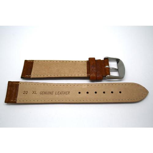 【並行輸入品】20 mm XLブラウンアンティーク調tunneled GenuineレザーバンドFits Swiss Army Wenger 2の画像