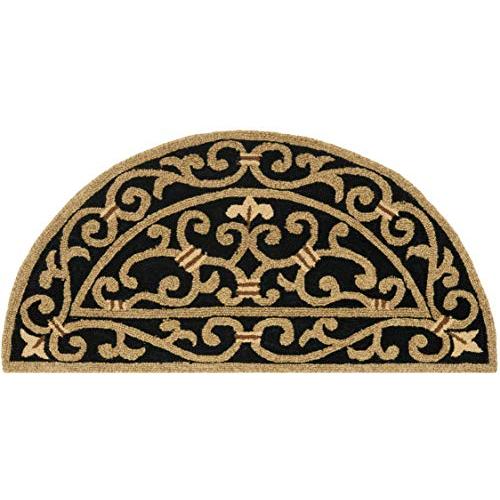 【並行輸入品】 SAFAVIEH Chelsea Collection Accent Rug 1'7" x 3'， Black， Hand_1