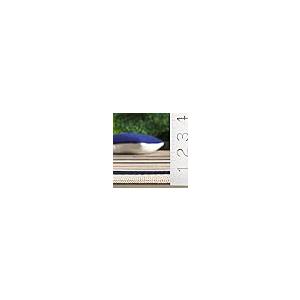 【並行輸入品】SAFAVIEH コートヤードコレクション 2フィート7インチ x 5フィート ネイビー/ベージュ CY6062 ストライプ イン_8