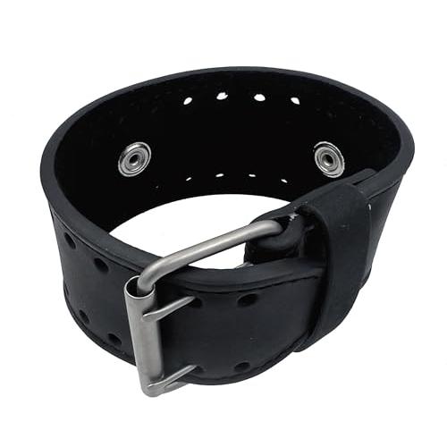 【並行輸入品】 REV Crazy Horse Leather Strap Lug Width Wide Black Cuff Watch Ba_7