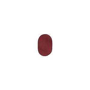 【並行輸入品】 Rhody Rug Solid Poly S005 Colonial Red 4' x 6' Oval Braided Ar_2