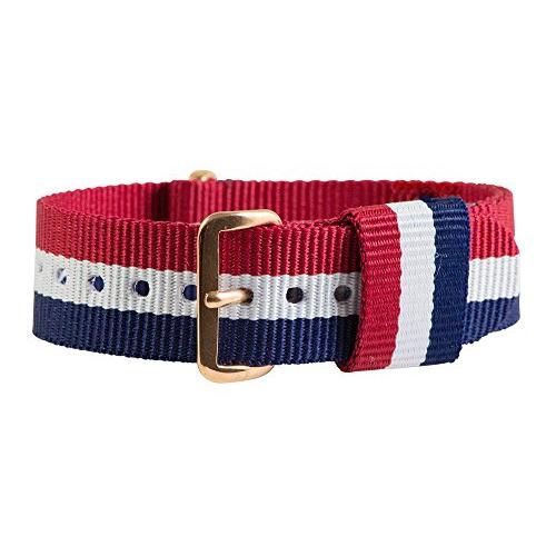【並行輸入品】 Clockwork Synergy, LLC 20mm Ballistic Rose Gold Nylon Loop Stripの画像