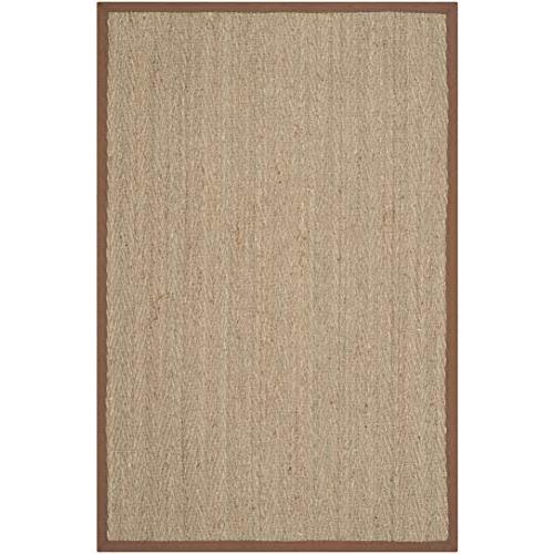 【並行輸入品】Safavieh Natural Fiber Collection NF115P Herringbone Round Area R_1