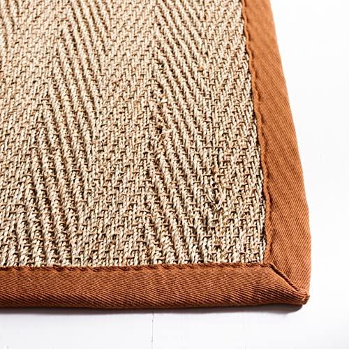 【並行輸入品】Safavieh Natural Fiber Collection NF115P Herringbone Round Area R_4