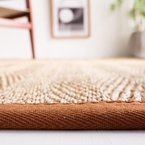 【並行輸入品】Safavieh Natural Fiber Collection NF115P Herringbone Round Area R_7