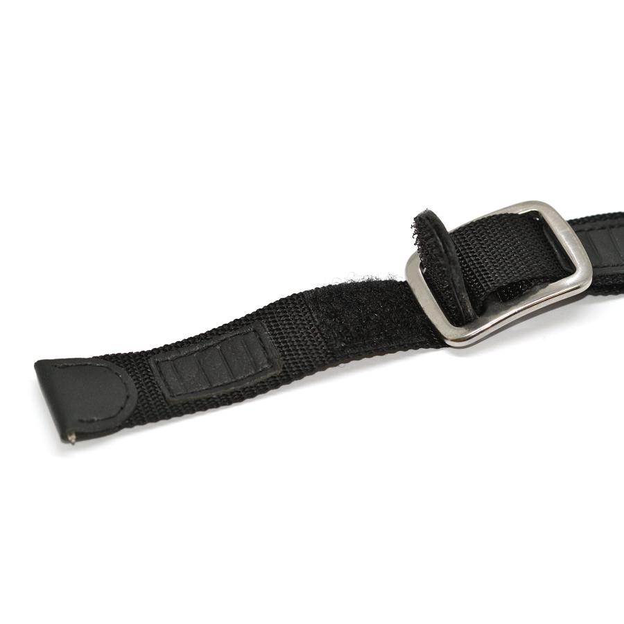 【並行輸入品】20 mmブラックナイロンレザーフック&ループスポーツ腕時計バンドストラップFits Swiss Army and othersの画像