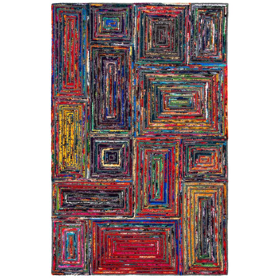 【並行輸入品】Safavieh Nantucket Collection NAN609A Handmade Abstract Charcoal_3