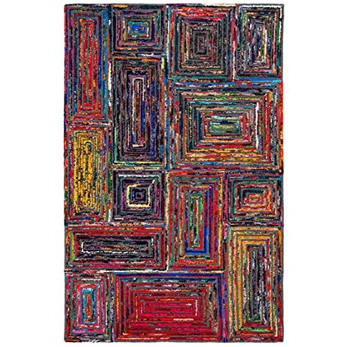 【並行輸入品】Safavieh Nantucket Collection NAN609A Handmade Abstract Charcoal_4