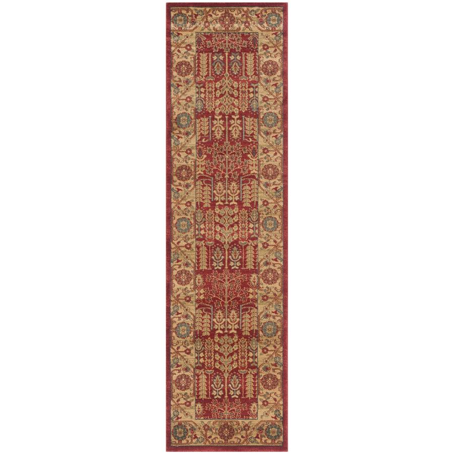 【並行輸入品】SAFAVIEH Mahal Collection ランナーラグ 2フィート2インチ x 8フィート レッド&ナチュラル 伝統_3
