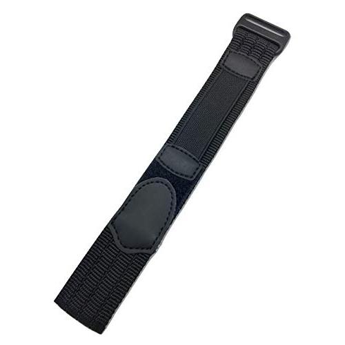 【並行輸入品】18〜20mm長さ調整可能 ブラック ナイロン/ベルクロスポーツ時計ストラップ NewLife 20mm Adjustable L_1