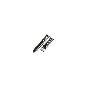 【並行輸入品】24 mm Rally 3 holeクロコブラック/オレンジレザーInterchangeable交換用時計バンドストラップ Cloの画像